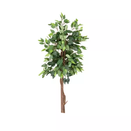 Nearly Natural 4-Foot Double Trunk Artificial Ficus Tree Artificial Plants & Flowers