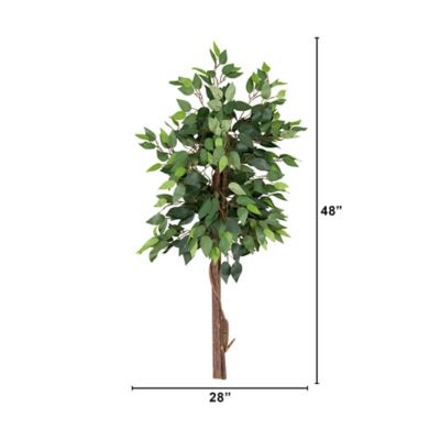 Image showing  4 ft. Artificial Double Trunk Ficus Tree