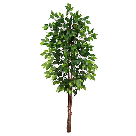 Nearly Natural 5 ft. Artificial Double Trunk Ficus Tree