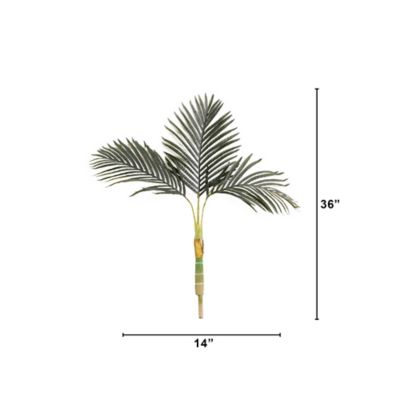 Image showing  3 ft. Artificial Golden Cane Palm Tree