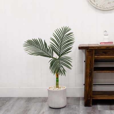 Image showing 5 th Nearly Natural 3 ft. Artificial Golden Cane Palm Tree