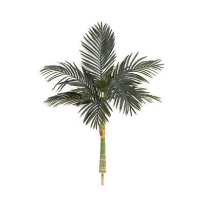 Nearly Natural 4 ft. Artificial Golden Cane Palm Tree