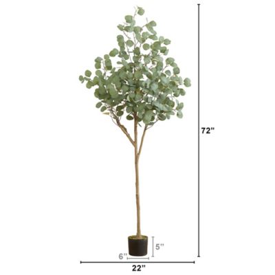 Image showing  6 ft. Artificial Eucalyptus Tree