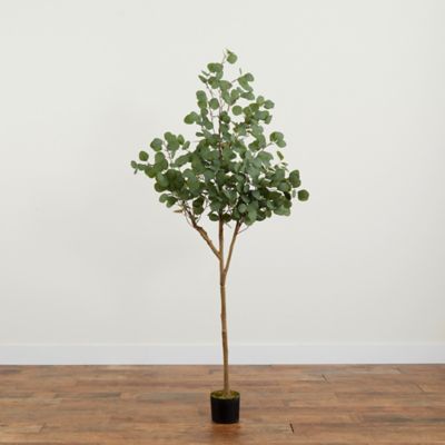 Image showing  6 ft. Artificial Eucalyptus Tree