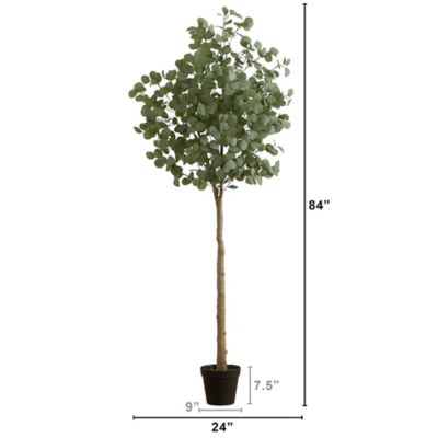 Image showing  7 ft. Artificial Eucalyptus Tree