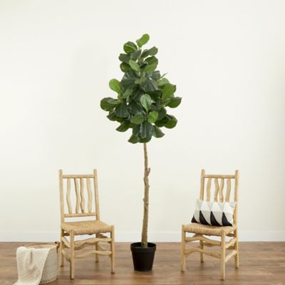 Image showing  8 ft. Artificial Fiddle Leaf Fig Tree
