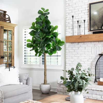 Image showing  9 ft. Artificial Fiddle Leaf Fig Tree