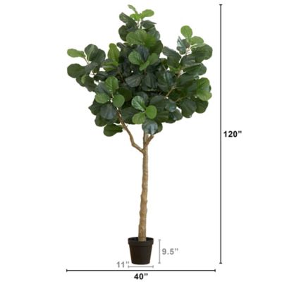Image showing  10 ft. Artificial Fiddle Leaf Fig Tree