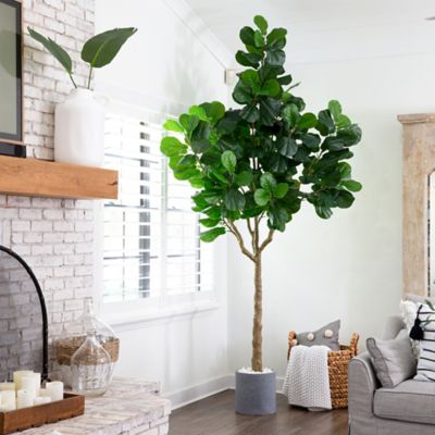 Image showing  10 ft. Artificial Fiddle Leaf Fig Tree