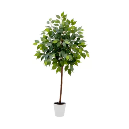 4 Foot Almost Natural Artificial Ficus in Decorative Planter Artificial Plants & Flowers