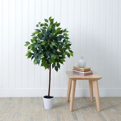 Image showing  4 ft. Artificial Ficus Tree in Decorative Planter