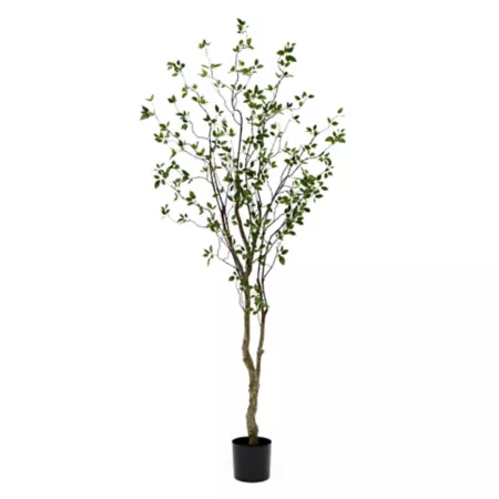 Almost Natural 8-Foot Minimalist Artificial Citrus Tree Artificial Plants & Flowers