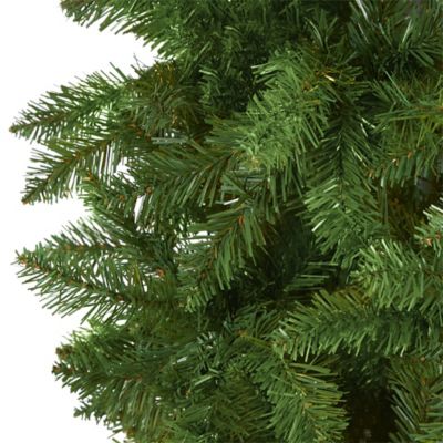 Image showing  8 ft. Slim Green Mountain Pine Artificial Christmas Tree with 1348 Bendable Branches