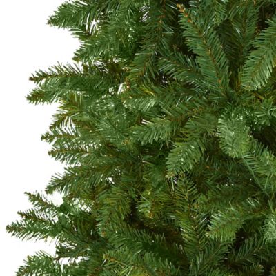 Image showing  9 ft. Slim Green Mountain Pine Artificial Christmas Tree with 1860 Bendable Branches