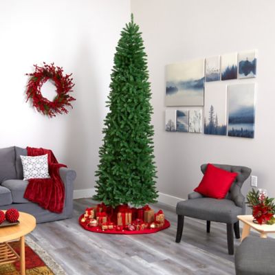 Image showing  9 ft. Slim Green Mountain Pine Artificial Christmas Tree with 1860 Bendable Branches