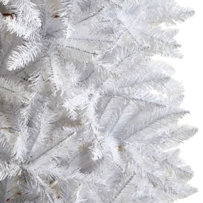 Image showing  7 ft. Slim White Artificial Christmas Tree with 995 Bendable Branches