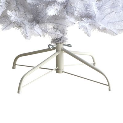 Image showing  8 ft. Slim White Artificial Christmas Tree with 1348 Bendable Branches