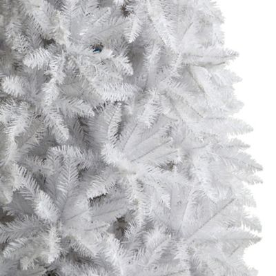 Image showing  12 ft. Slim White Artificial Christmas Tree with 3235 Bendable Branches