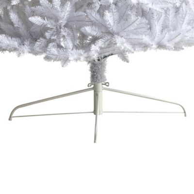 Image showing  12 ft. Slim White Artificial Christmas Tree with 3235 Bendable Branches