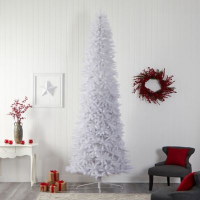 Image showing 5 th Nearly Natural 12 ft. Slim White Artificial Christmas Tree with 3235 Bendable Branches
