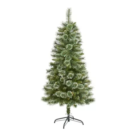 5' Wisconsin Thin Snow Tip Pine Artificial Christmas Tree with 298 Bendable Branches Nearly Natural Artificial Christmas Trees