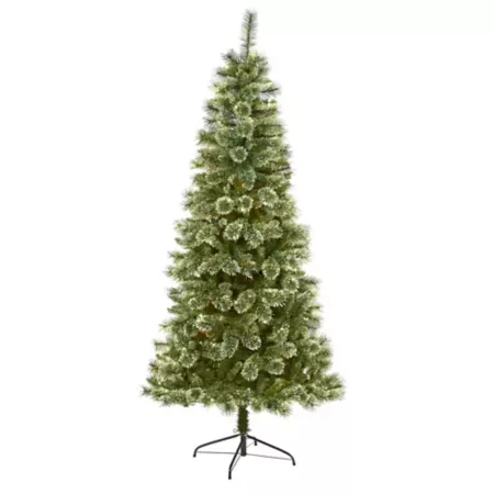 Nearly Natural 7' Wisconsin Fine Pine Artificial Christmas Tree with 652 Bendable Branches Artificial Christmas Trees