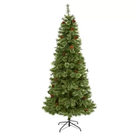 Nearly Natural 7-Foot White Pine Artificial Christmas Tree with 723 Bendable Branches Artificial Christmas Trees