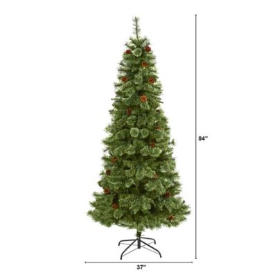 Image showing  7 ft. White Mountain Pine Artificial Christmas Tree with 723 Bendable Branches