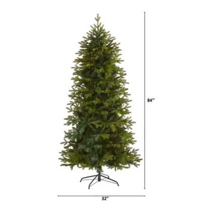 Image showing  7 ft. Belgium Fir Natural-Look Artificial Christmas Tree with 1894 Bendable Branches