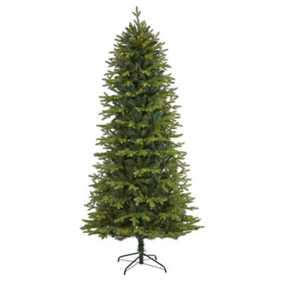 Nearly Natural 8 ft. Belgium Fir Natural-Look Artificial Christmas Tree with 2358 Bendable Branches