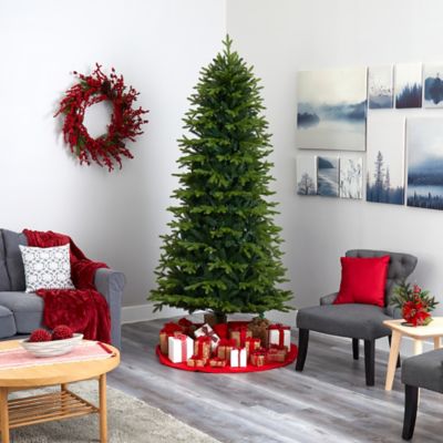 Image showing  8 ft. Belgium Fir Natural-Look Artificial Christmas Tree with 2358 Bendable Branches