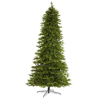 Nearly Natural 10 ft. Belgium Fir Natural-Look Artificial Christmas Tree with 3514 Bendable Branches