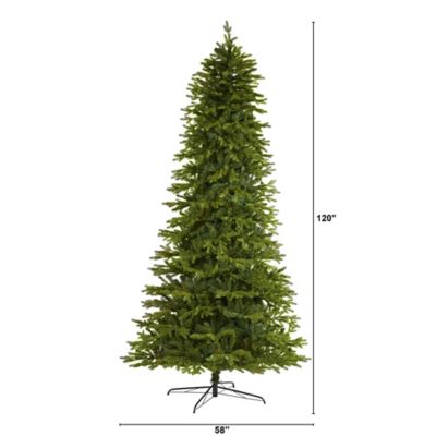 Image showing  10 ft. Belgium Fir Natural-Look Artificial Christmas Tree with 3514 Bendable Branches