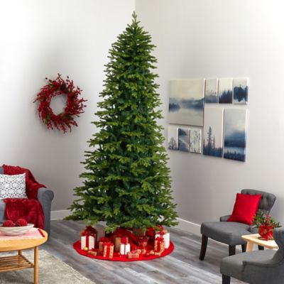 Image showing  10 ft. Belgium Fir Natural-Look Artificial Christmas Tree with 3514 Bendable Branches