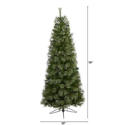Image showing  6.5 ft. Cashmere Slim Artificial Christmas Tree with 660 Bendable Branches