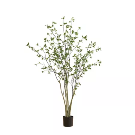 Almost Natural 7-Foot Minimalist Artificial Citrus Tree Artificial Plants & Flowers