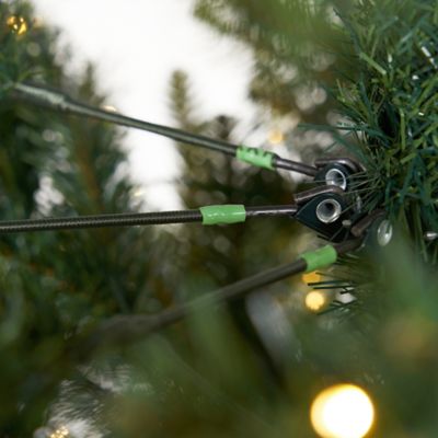 Image showing  13 ft. Prelit Artificial Slim Green Mountain Pine Christmas Tree