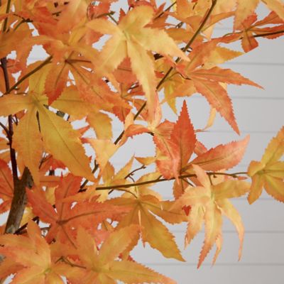 Image showing  7 ft. Autumn Maple Artificial Fall Tree, Orange