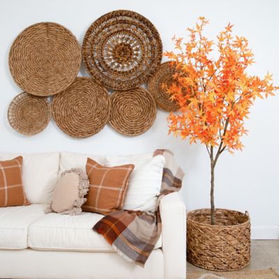 Image showing  7 ft. Autumn Maple Artificial Fall Tree, Orange