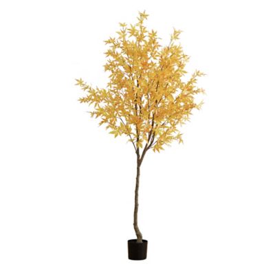 Nearly Natural 7 ft. Autumn Maple Artificial Fall Tree