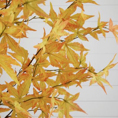 Image showing  7 ft. Autumn Maple Artificial Fall Tree, Yellow