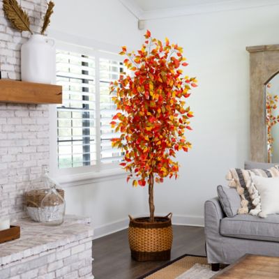 Image showing  7 ft. Autumn Ficus Artificial Fall Tree