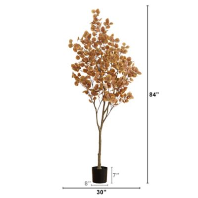 Image showing  7 ft. Artificial Autumn Fall Eucalyptus Tree