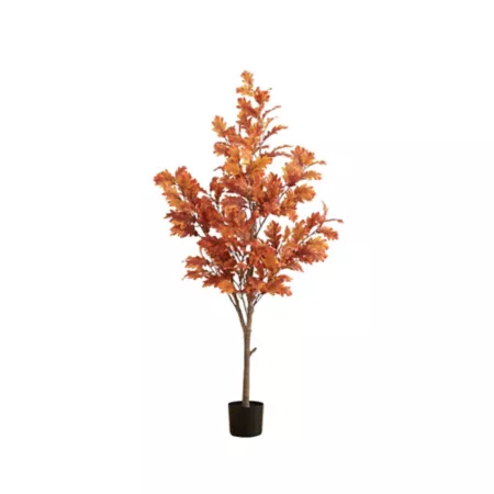 Nearly Natural 5 ft Fall Oak Artificial Fall Tree Artificial Plants & Flowers