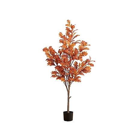 Nearly Natural 5 ft. Autumn Oak Artificial Fall Tree