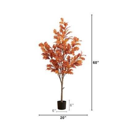Image showing  5 ft. Autumn Oak Artificial Fall Tree