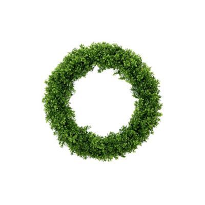 Nearly Natural 20 in. Artificial Boxwood Wreath