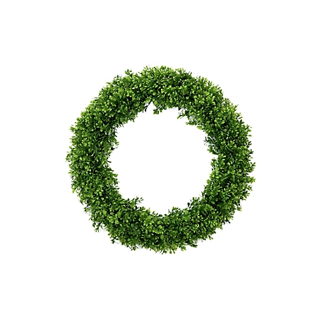 Nearly Natural 20 in. Artificial Boxwood Wreath