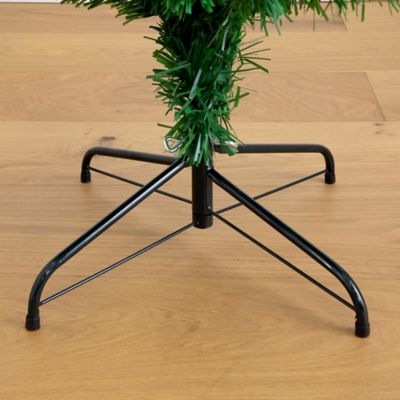 Image showing  6 ft. Slim Pre-Lit Fiber Optic Artificial Christmas Tree with 282 Colorful LED Lights