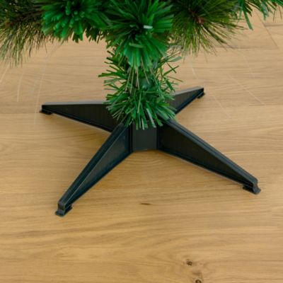 Image showing 5 th Nearly Natural 4 ft. Pre-Lit Fiber Optic Artificial Christmas Tree with Mixed Tips and 37 LED Warm White Ornament Lights